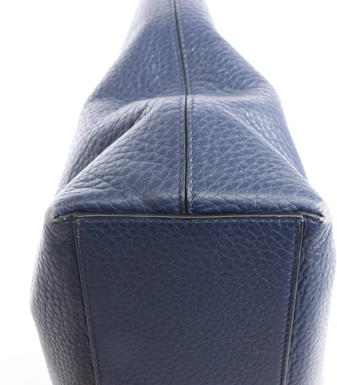 Valentino Garavani Rockstud Leather Shoulder Bag in Navy Blue Navy