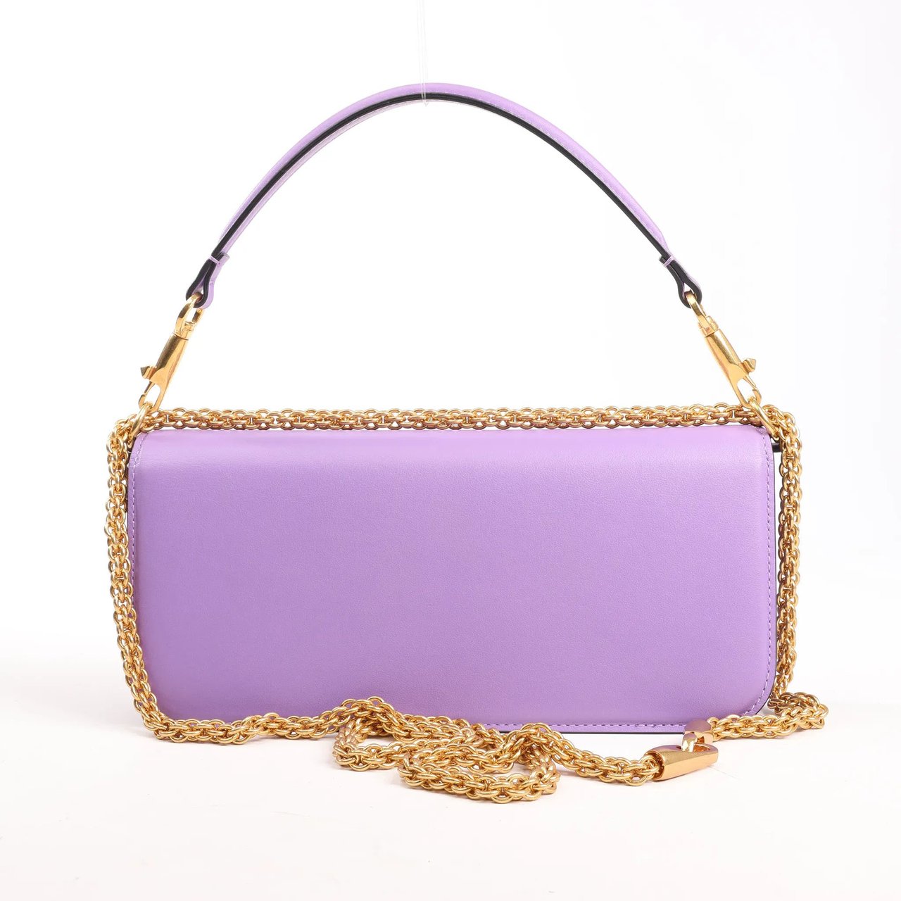 Valentino Garavani VLogo Loco 2Way Chain Handbag in Purple Paars