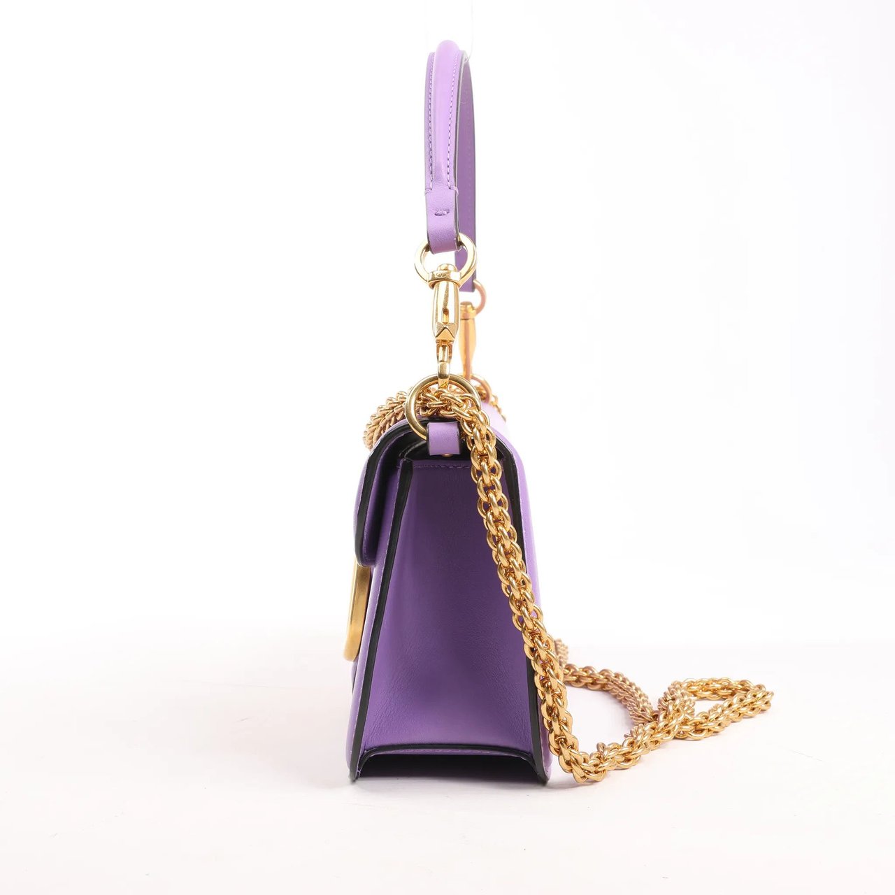 Valentino Garavani VLogo Loco 2Way Chain Handbag in Purple Paars