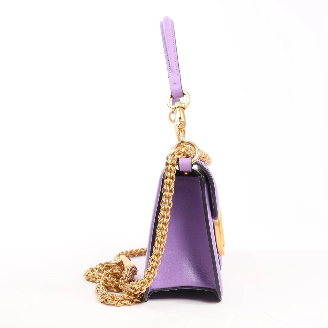Valentino Garavani VLogo Loco 2Way Chain Handbag in Purple Paars