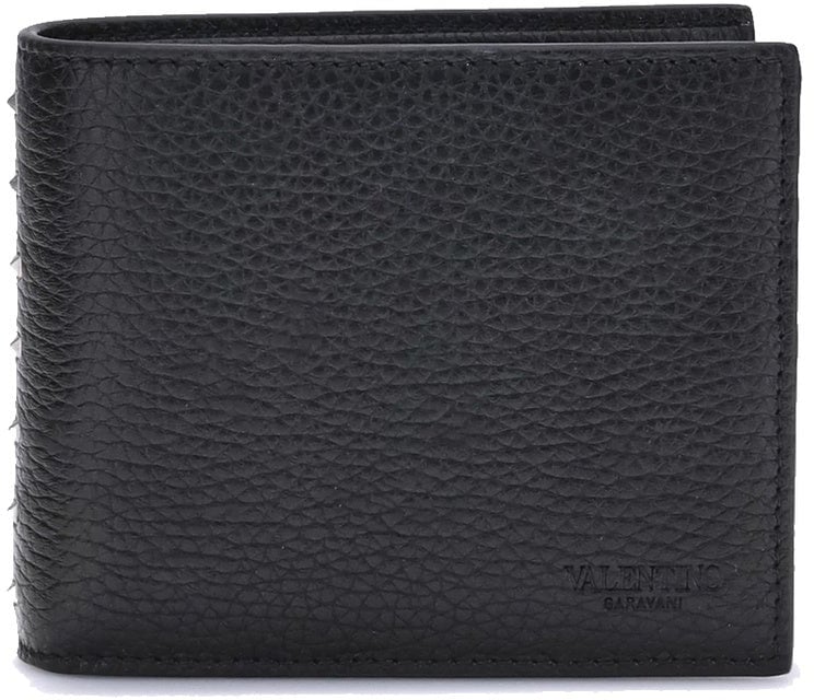 Valentino Garavani VALENTINO GARAVANI Bifold Rockstud Wallet Zwart
