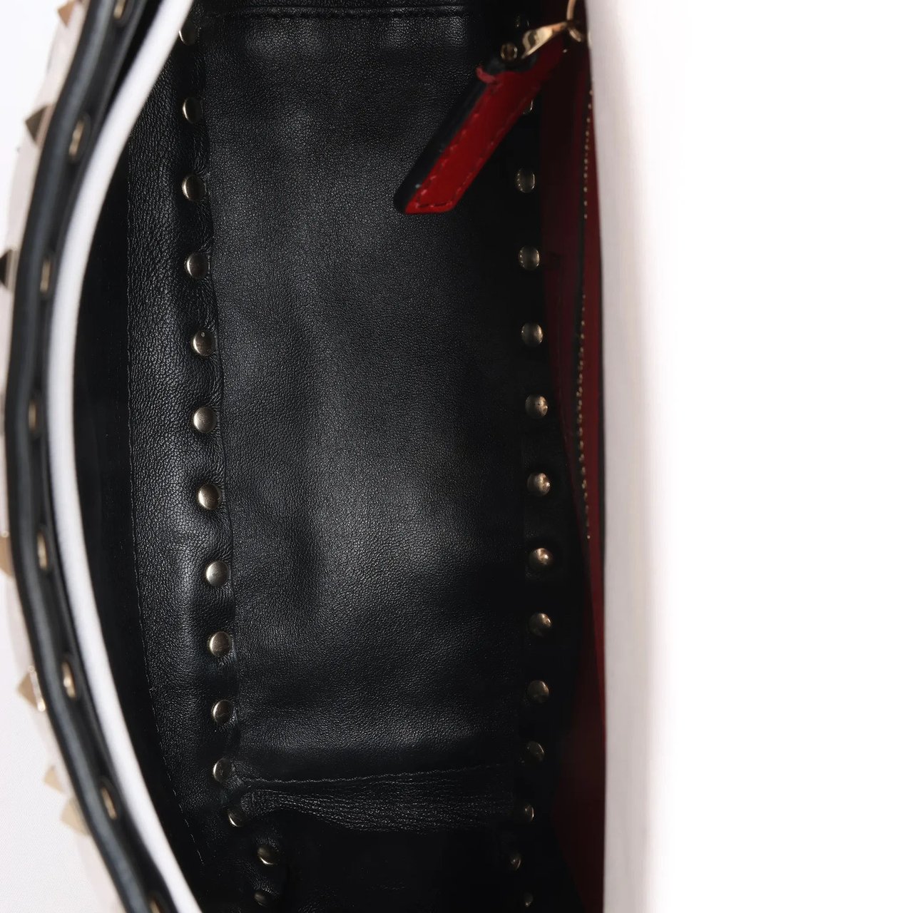 Valentino Garavani Valentino Rockstud Spike VLTN Chain 2Way Shoulder Bag in White Wit