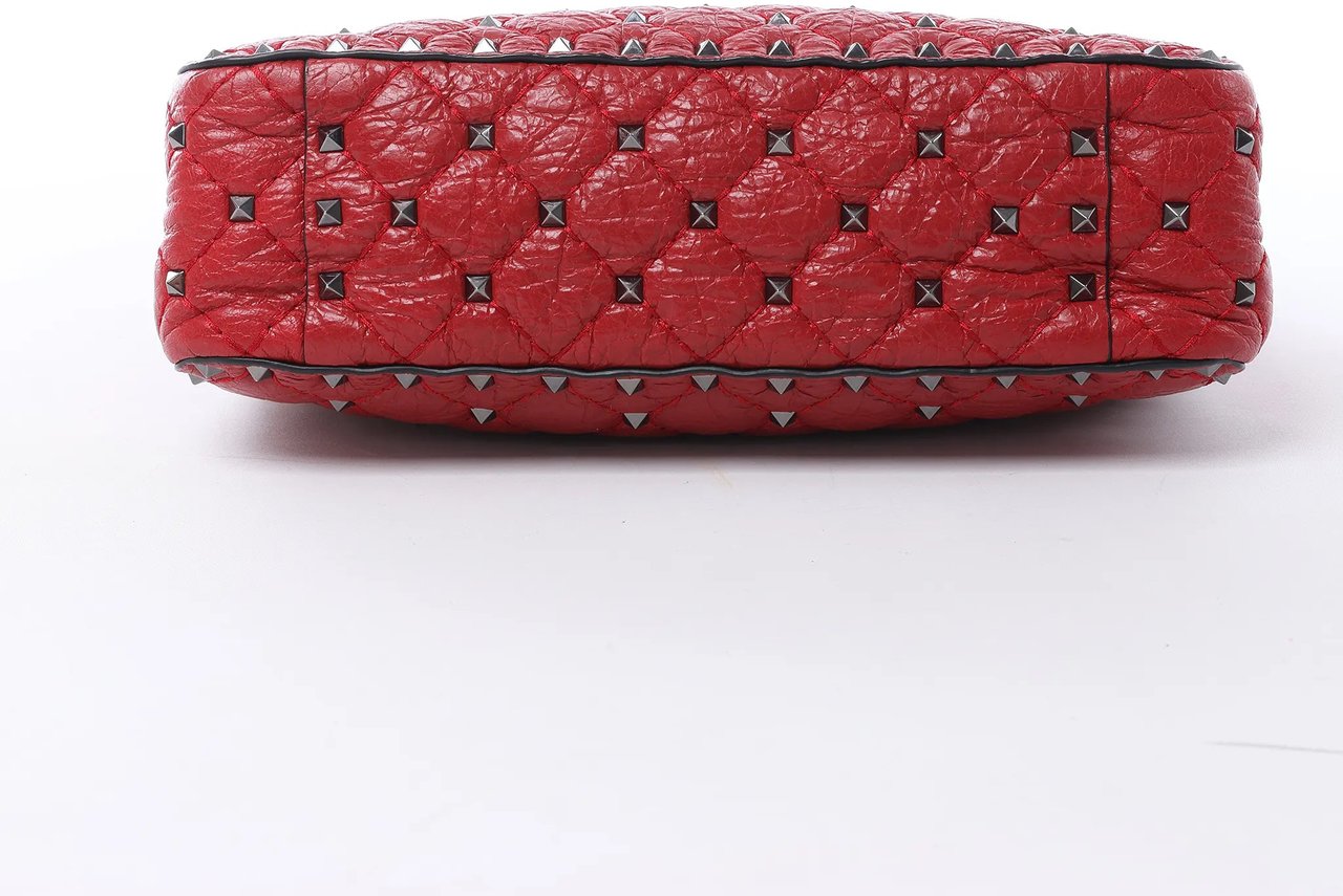 Valentino Garavani Valentino Rockstud Spike Chain 2Way Crossbody Bag in Red Divers