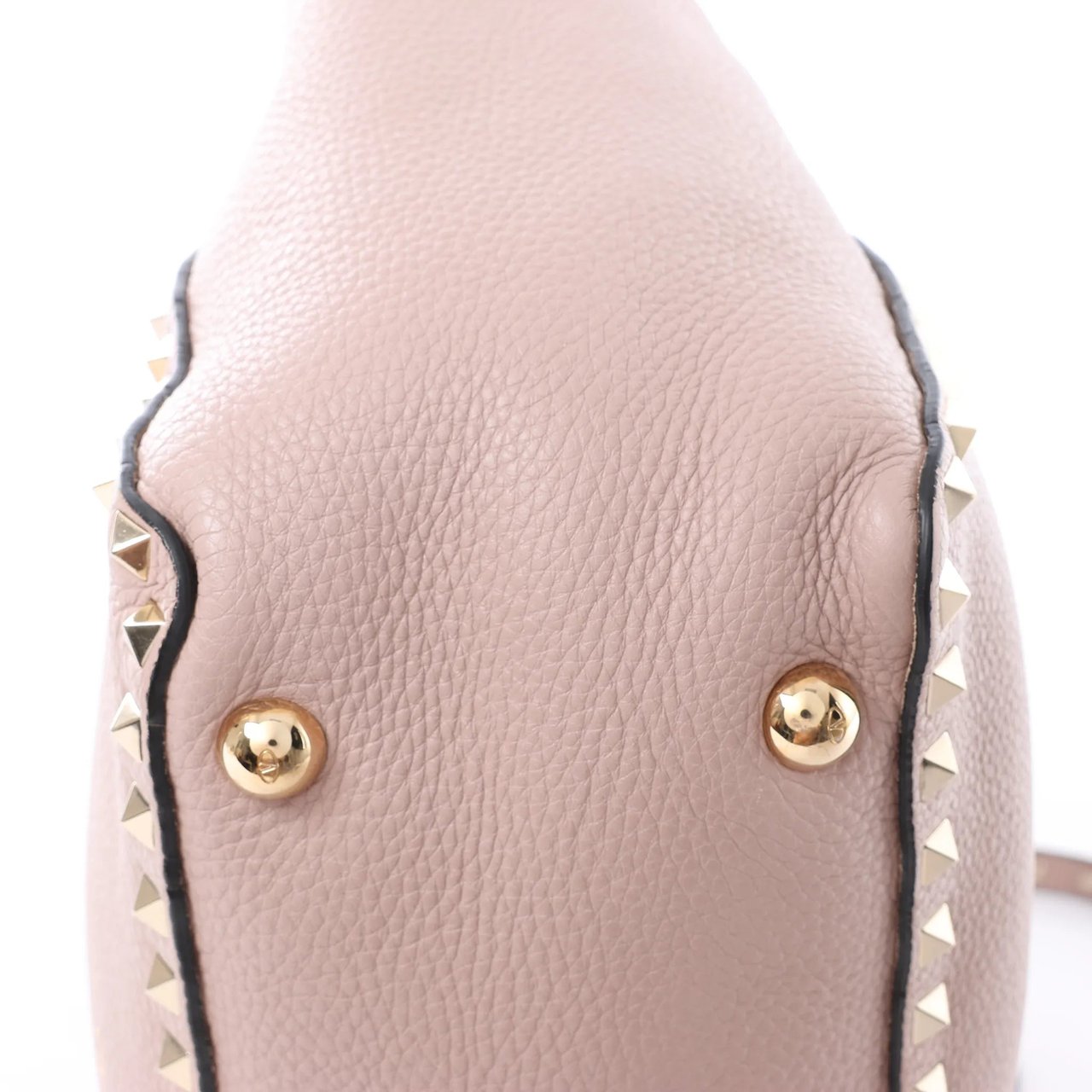 Valentino Garavani Rockstud Leather 2Way Handbag in Dusty Pink Roze