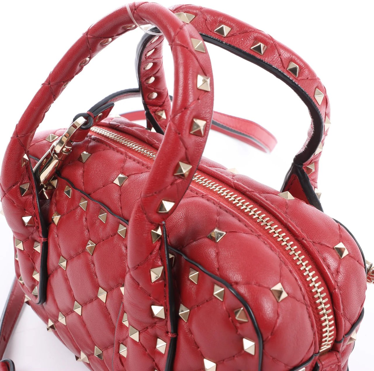 Valentino Garavani Valentino Rockstud 2Way Handbag in Red Divers