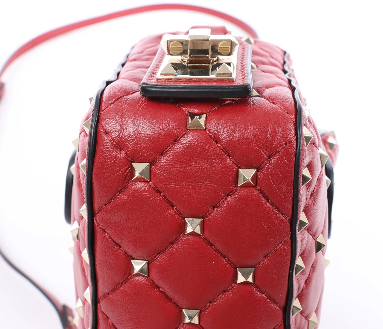 Valentino Garavani Valentino Rockstud 2Way Handbag in Red Divers