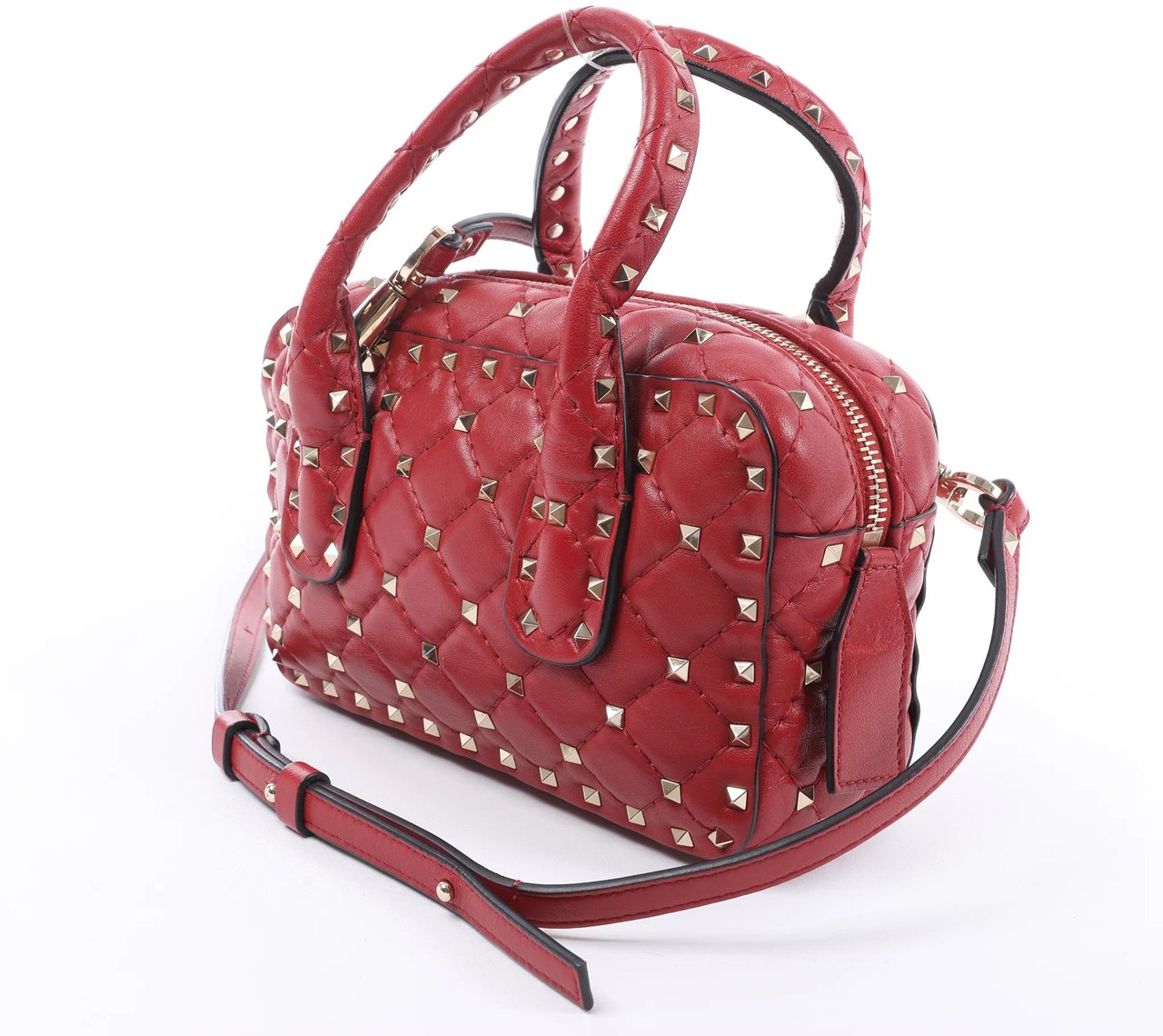 Valentino Garavani Valentino Rockstud 2Way Handbag in Red Divers