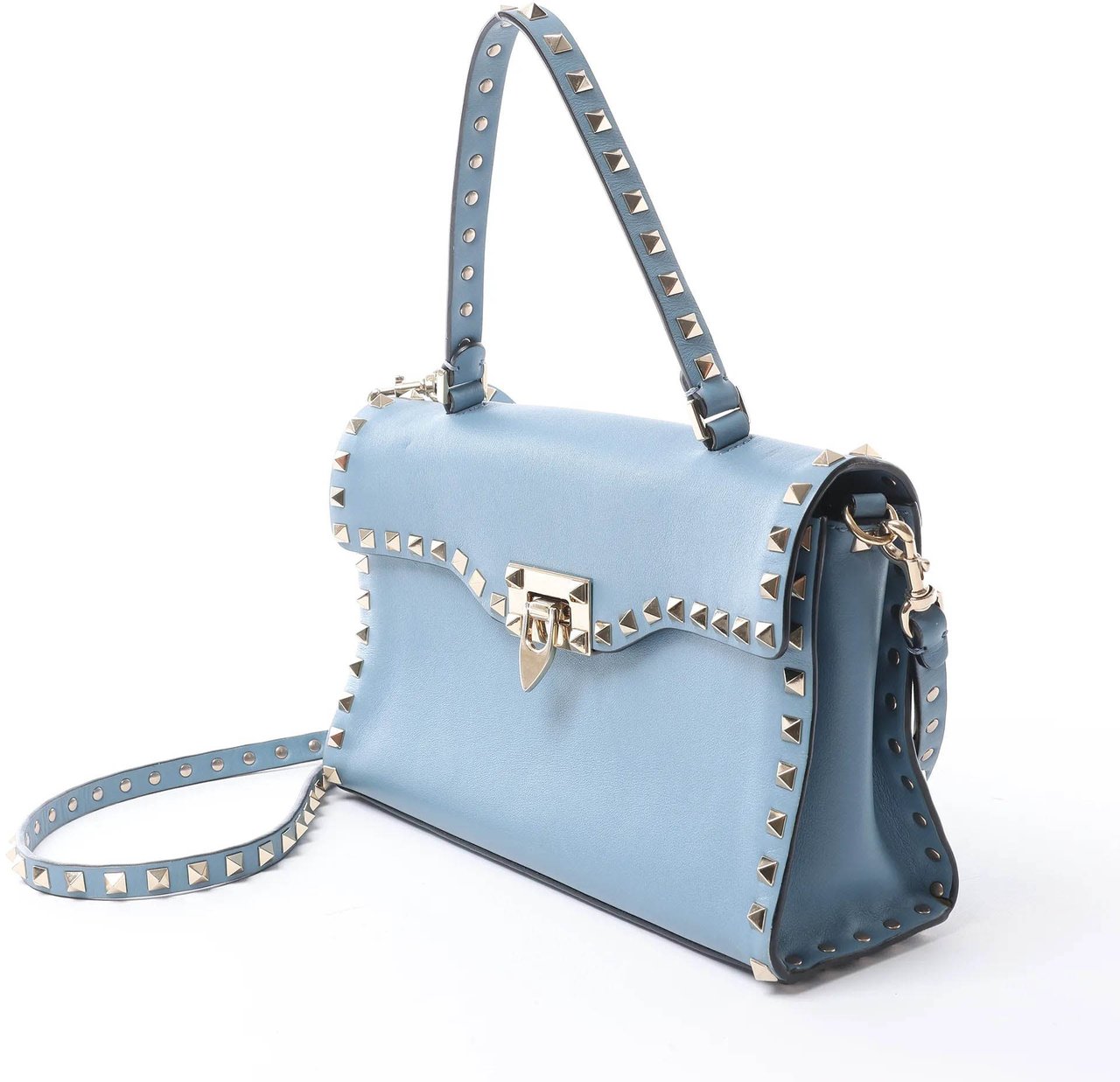 Valentino Garavani Valentino Rockstud 2Way Handbag in Blue Blauw