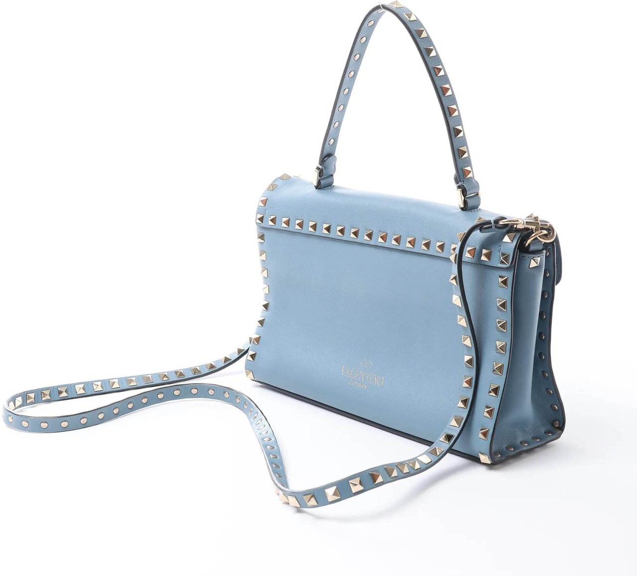 Valentino Garavani Valentino Rockstud 2Way Handbag in Blue Blauw