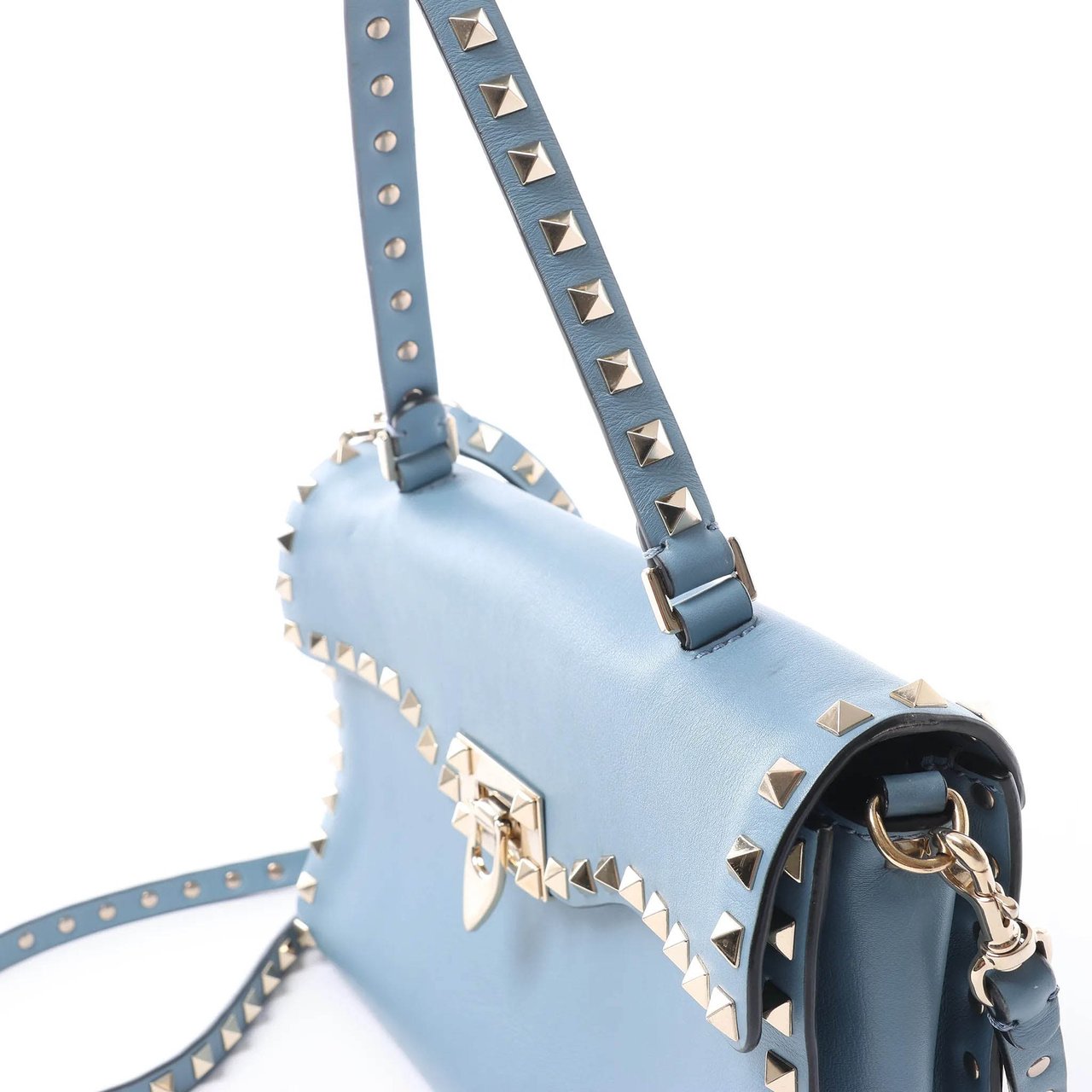 Valentino Garavani Valentino Rockstud 2Way Handbag in Blue Blauw
