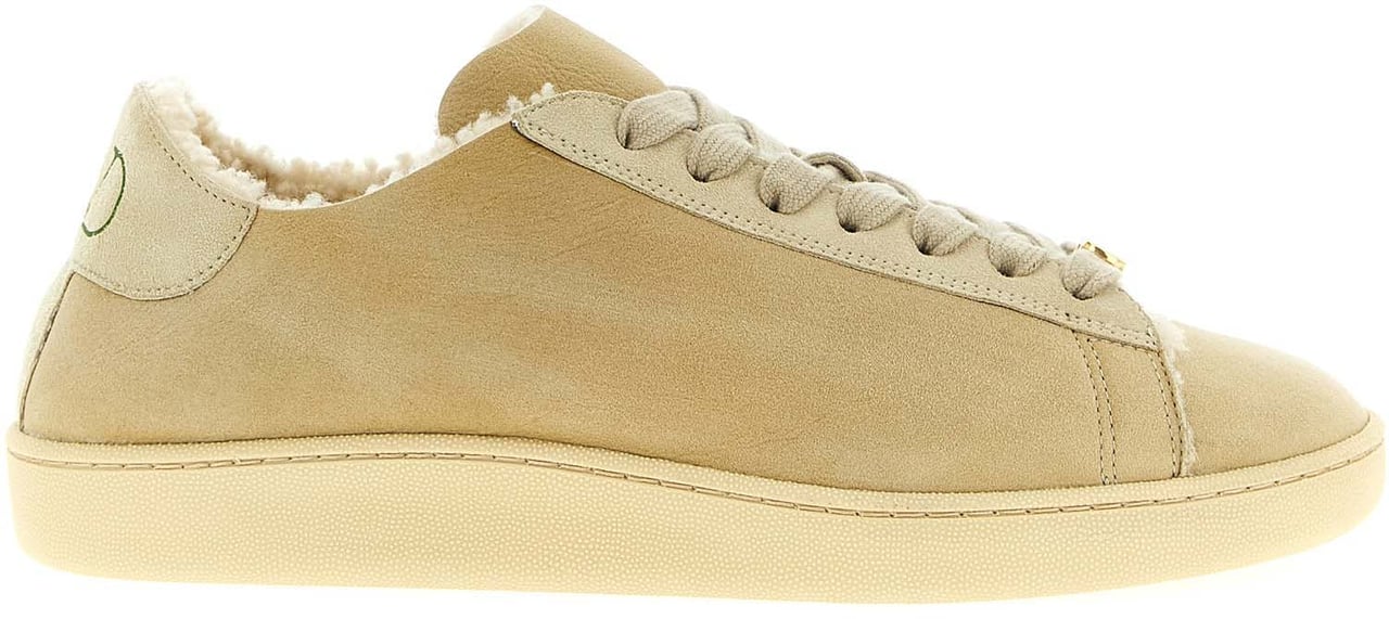 Valentino Garavani Beige Goatskin Low Top Sneakers Beige