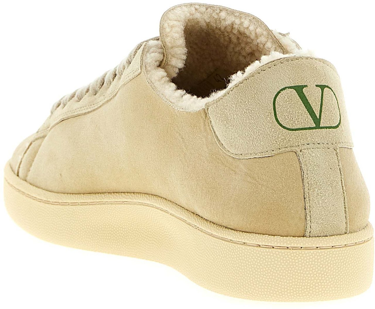 Valentino Garavani Beige Goatskin Low Top Sneakers Beige