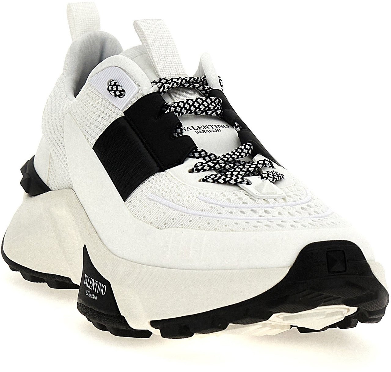 Valentino Garavani Bicolor Calfskin Athletic Sneakers Divers