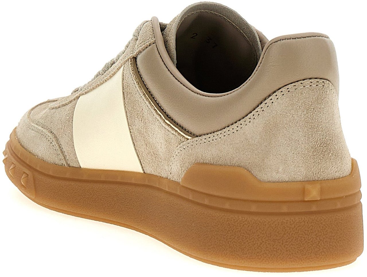 Valentino Garavani Beige Calfskin Low Top Sneakers Beige