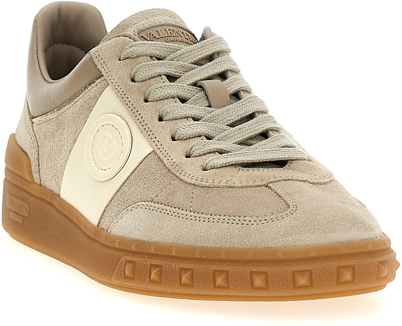 Valentino Garavani Beige Calfskin Low Top Sneakers Beige