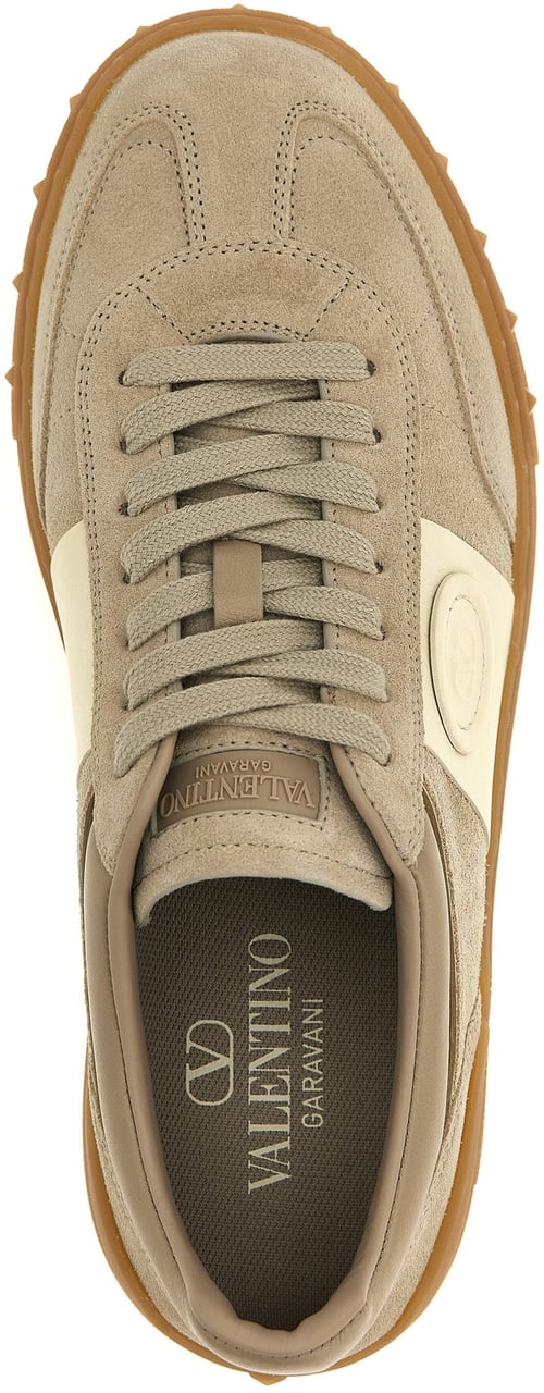 Valentino Garavani Beige Calfskin Low Top Sneakers Beige
