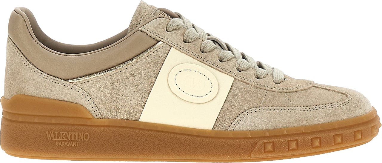 Valentino Garavani Beige Calfskin Low Top Sneakers Beige