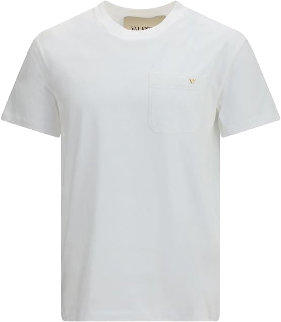 Valentino Garavani White Cotton T-Shirt Wit