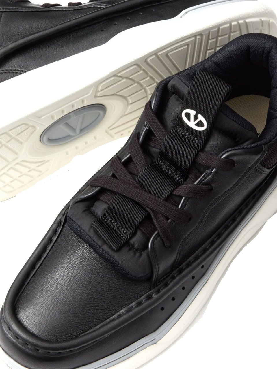 Valentino Garavani Runboot Vlogo Sneakers Zwart