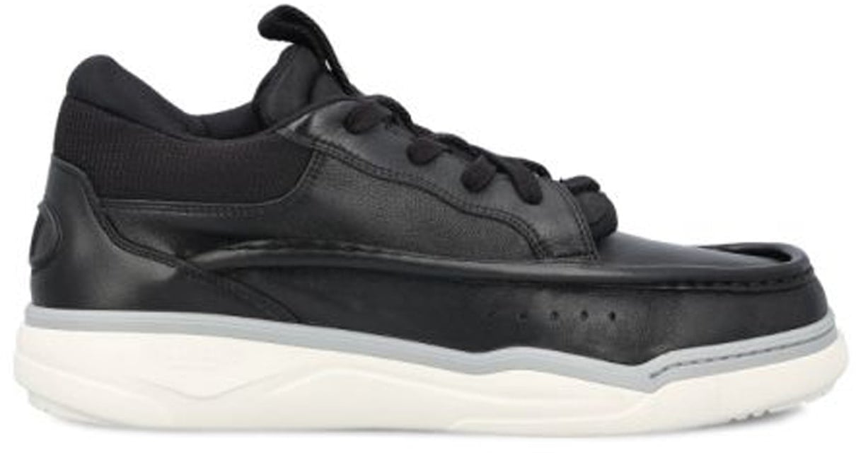 Valentino Garavani Valentino Garavani 'Hybrid Rainboot' Leather Sneakers Zwart