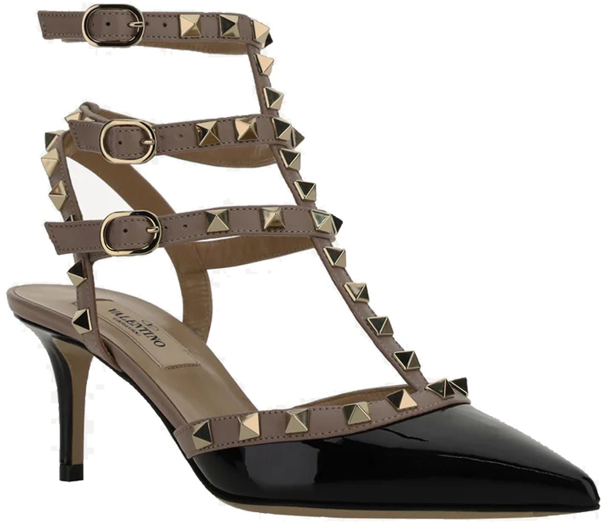 Valentino Garavani Valentino garavani Rockstud ankle strap Pumps Zwart