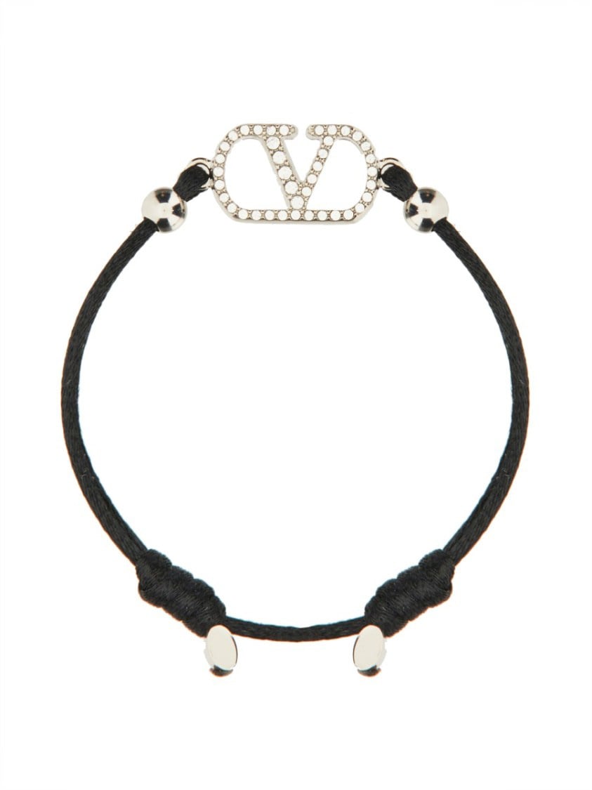 Valentino Garavani "Vlogo Signature" Bracelet Zwart