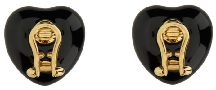 Valentino Garavani "Coeur Royal" Earrings Zwart