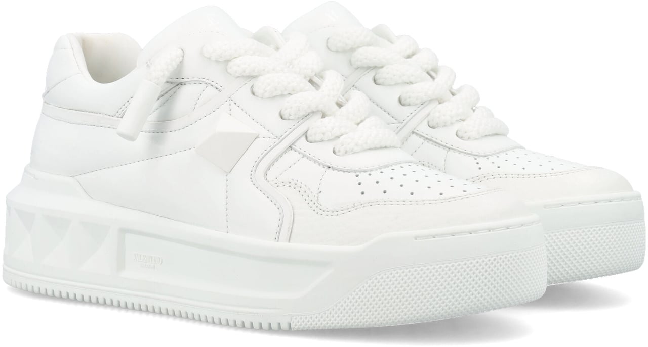Valentino Garavani Sneaker | One Stud Xl | Nappa/Vitello St Bianco Wit