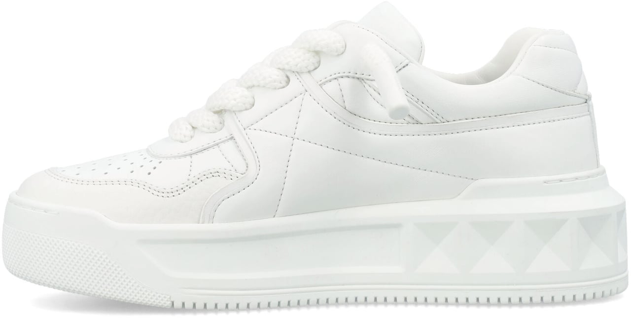 Valentino Garavani Sneaker | One Stud Xl | Nappa/Vitello St Bianco Wit