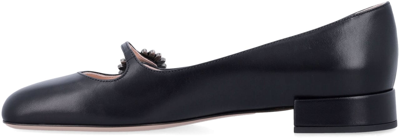 Valentino Garavani Ballerina Daisy Jewel Nero Zwart
