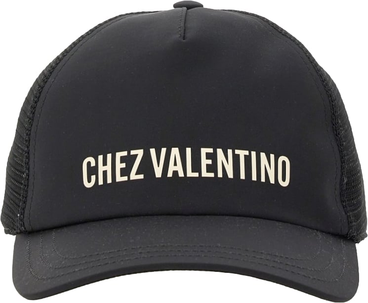Valentino Garavani "Chez Valentine" Baseball Hat Zwart