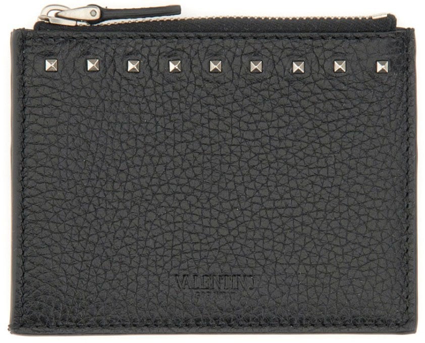 Valentino Garavani "Rockstud" Card Holder Zwart