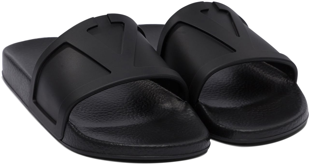 Valentino Garavani Slides with Vlogo Zwart