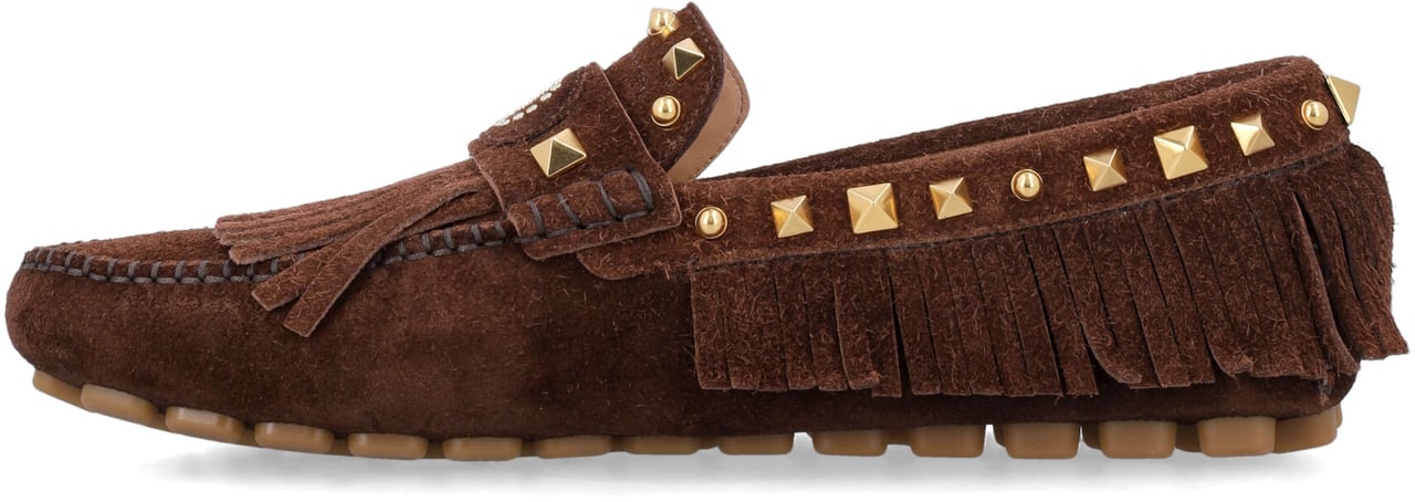 Valentino Garavani Fastway Driver Dark Brown Bruin