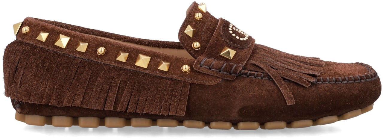 Valentino Garavani Fastway Driver Dark Brown Bruin