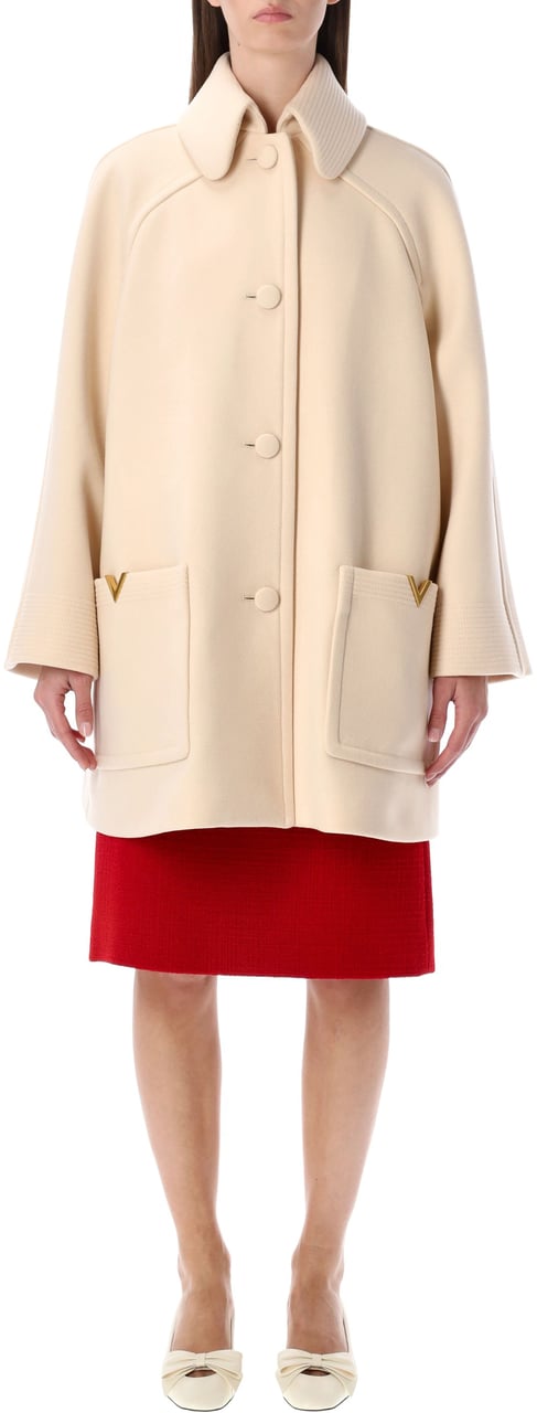 Valentino Garavani Cappotto V Pocket Beige Beige