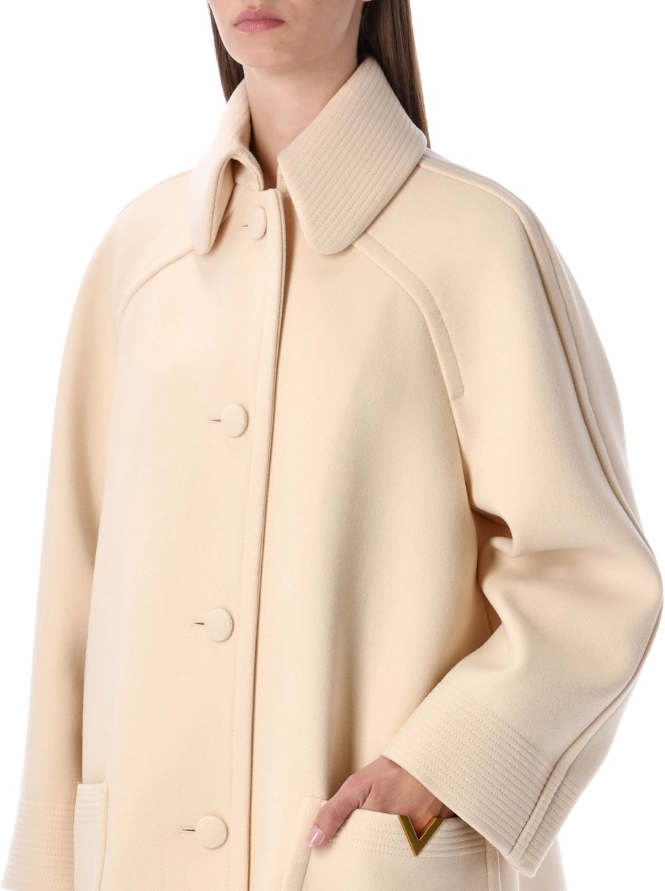 Valentino Garavani Cappotto V Pocket Beige Beige