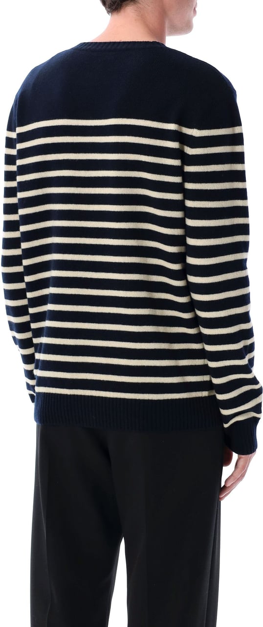 Valentino Garavani Knit Stripe Chez Valentino Dark Blue Stripe Divers