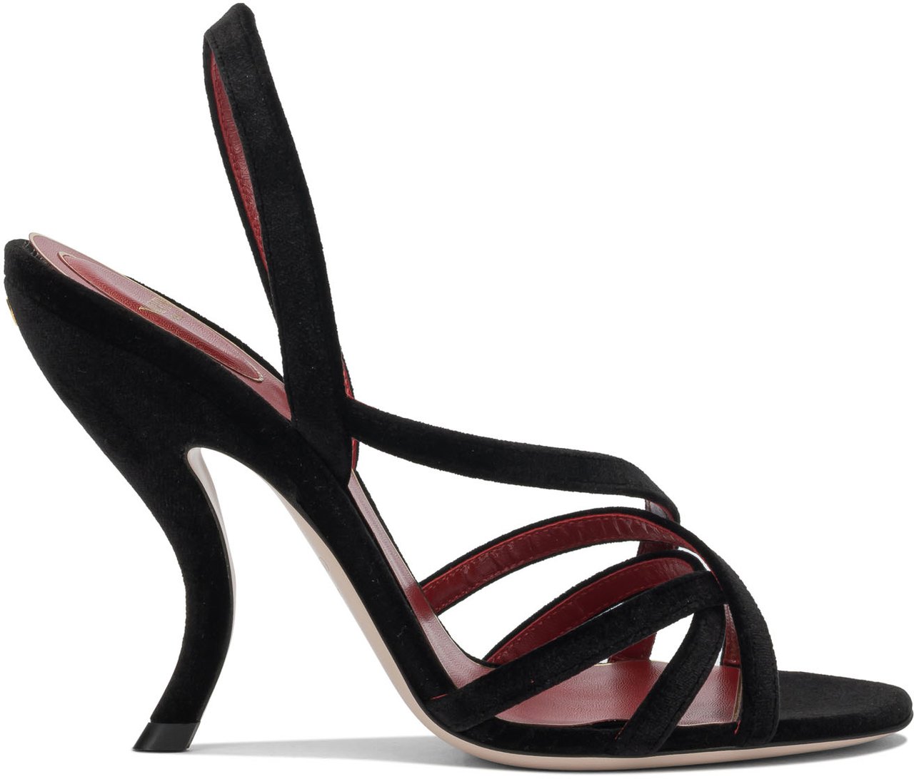 Valentino Garavani "Fetishique 105mm" heeled sandals Zwart