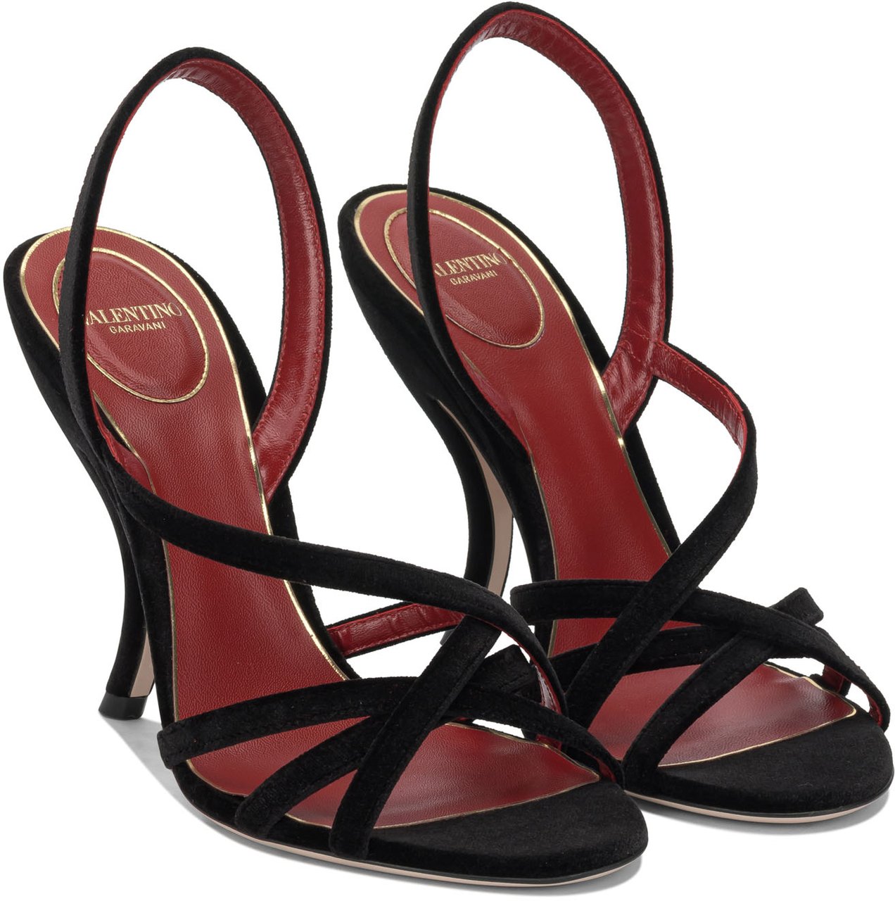 Valentino Garavani "Fetishique 105mm" heeled sandals Zwart