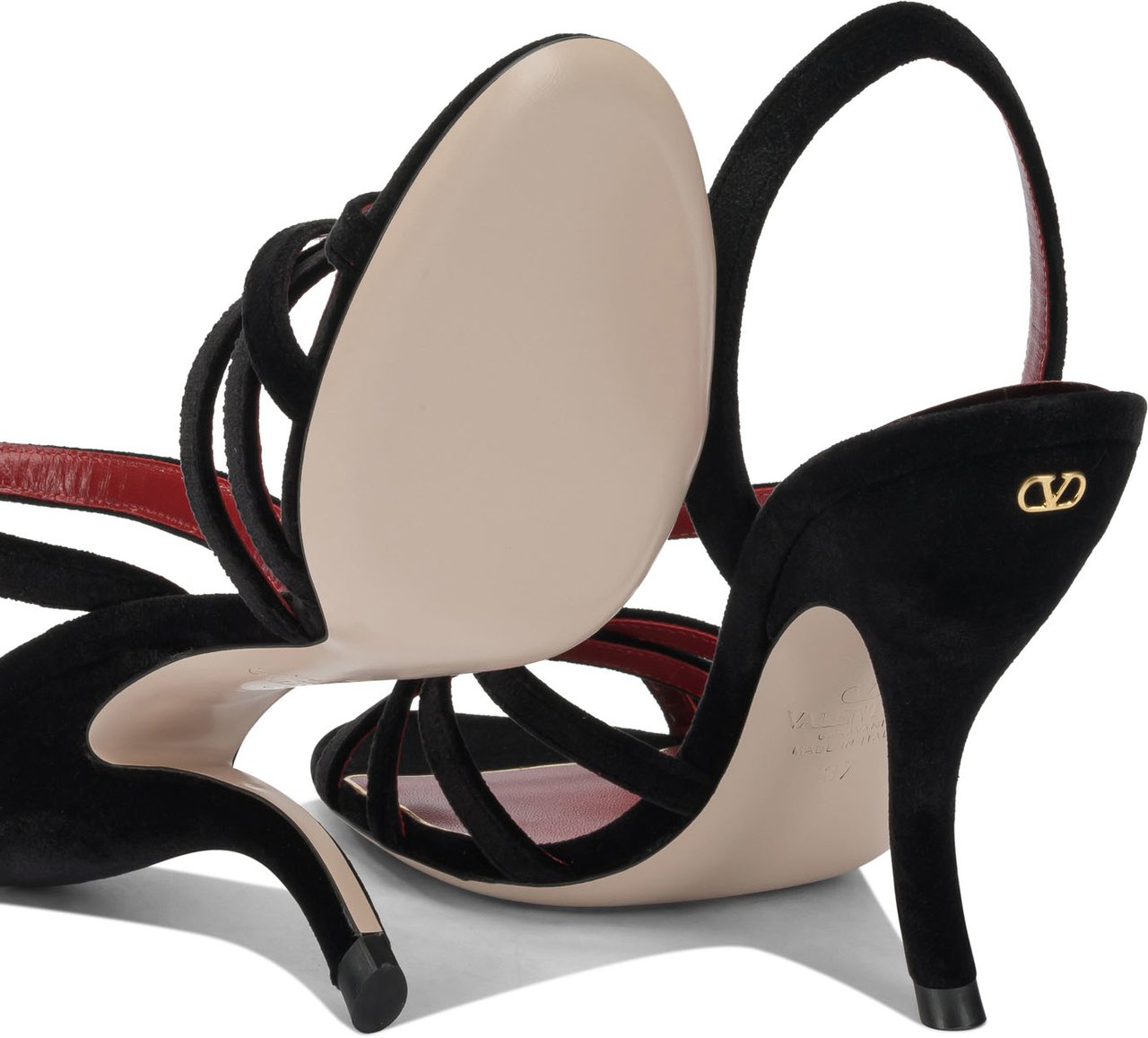 Valentino Garavani "Fetishique 105mm" heeled sandals Zwart