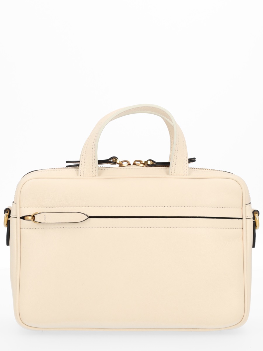 Valentino Garavani Cream Viva Superstar V-Logo Bag Wit