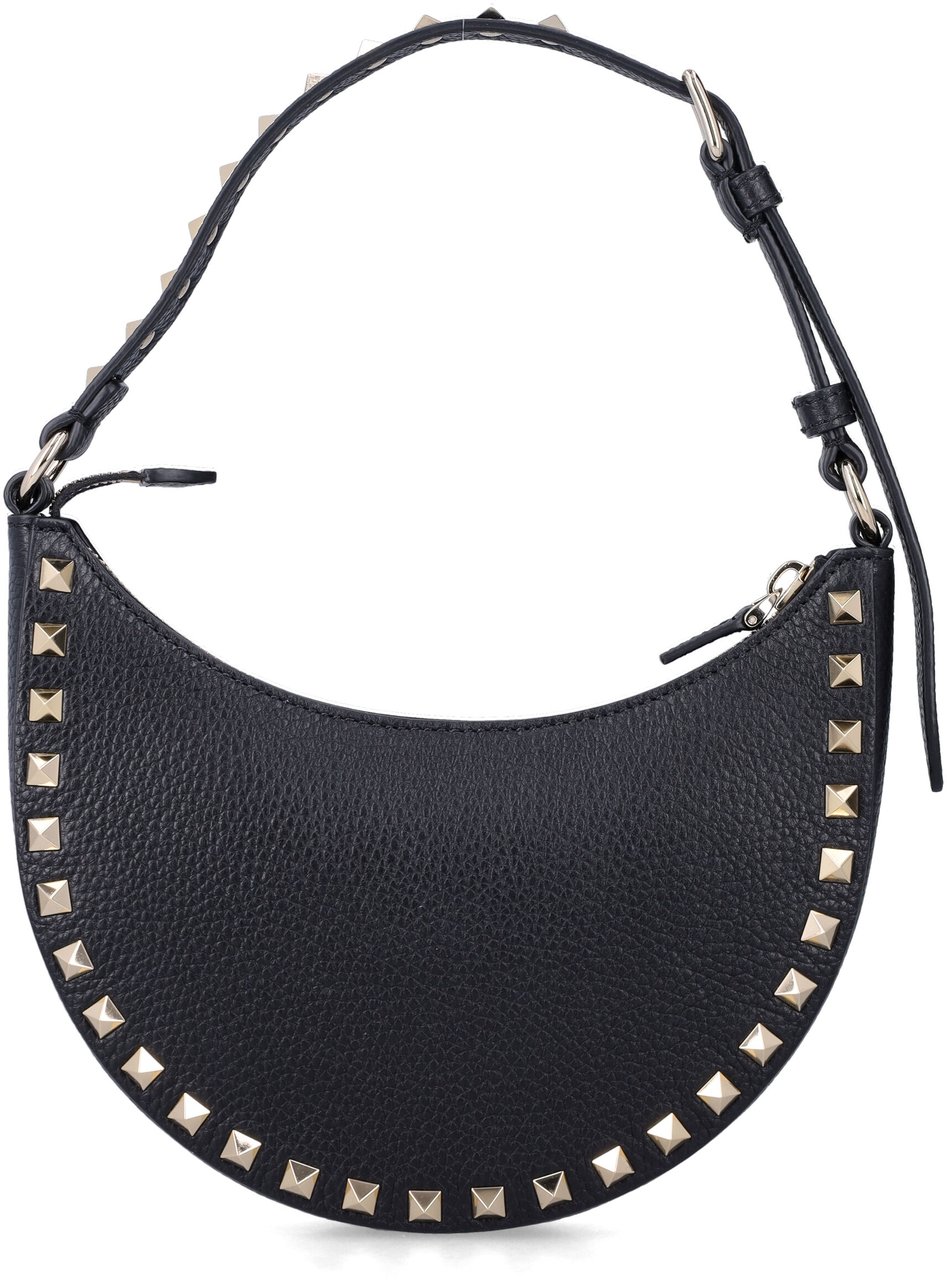Valentino Garavani Mini Hobo Nero Zwart