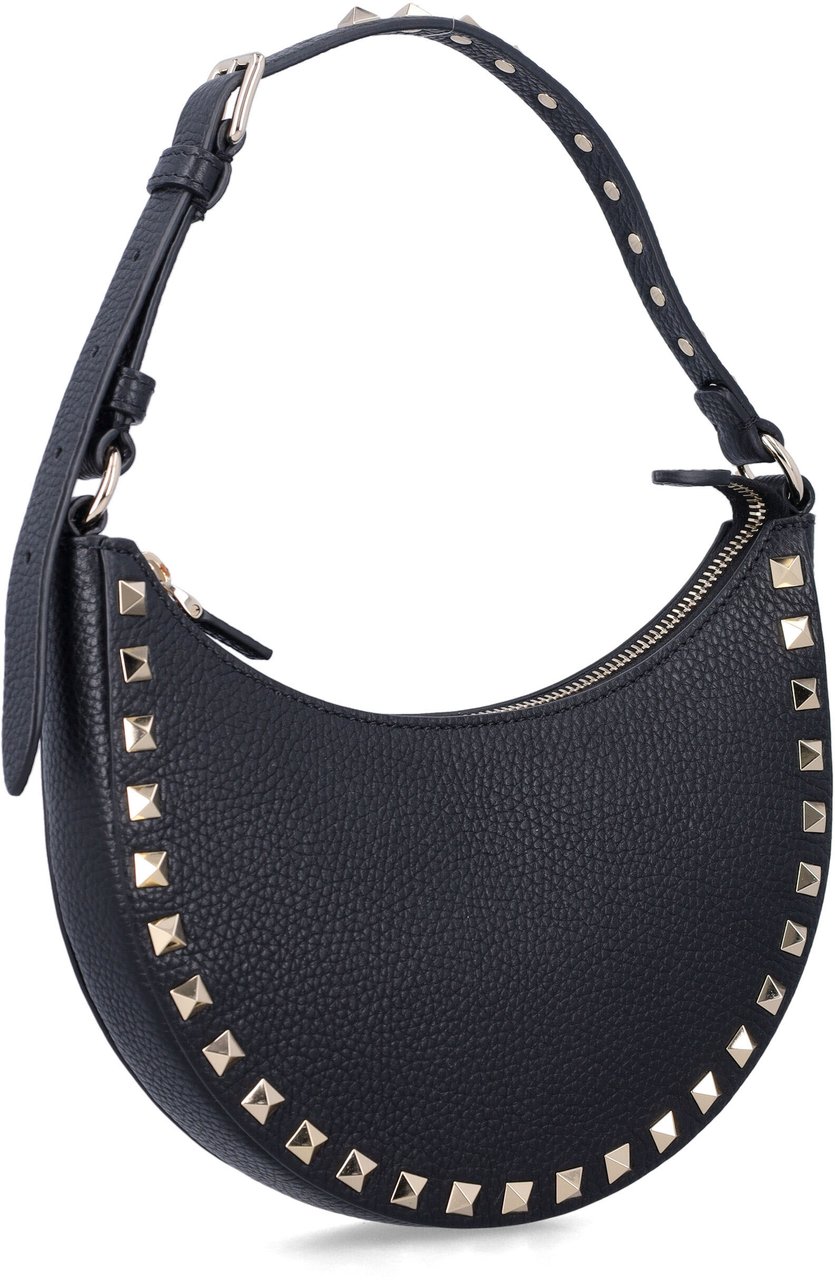 Valentino Garavani Valentino Garavani Rockstud Mini Hobo Bag Zwart