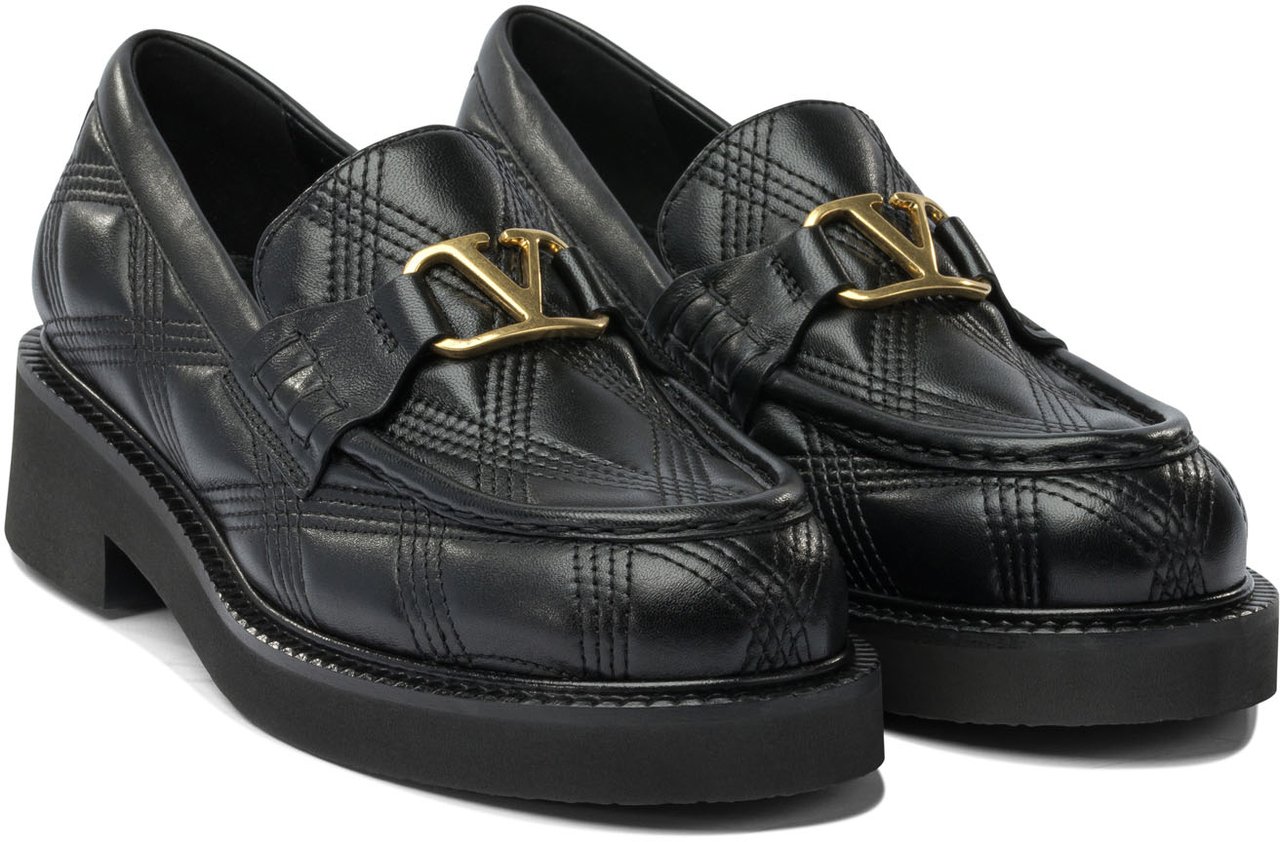 Valentino Garavani "Quiltie 67" loafers Zwart
