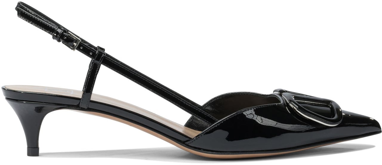 Valentino Garavani "VLogo Signature" Slingback 40 mm Zwart