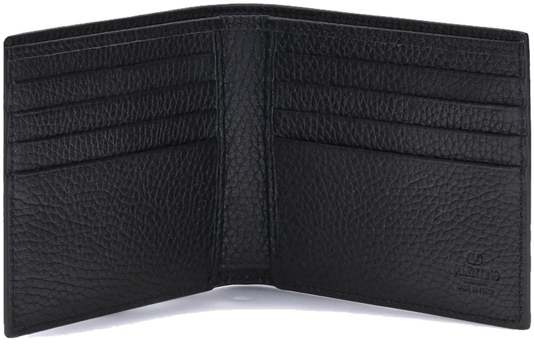 Valentino Garavani VALENTINO GARAVANI Bifold Rockstud Wallet Zwart