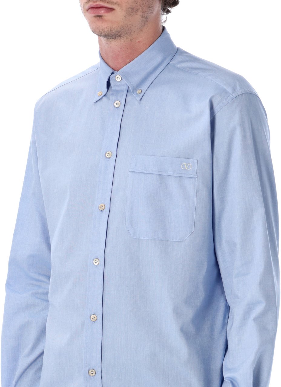 Valentino Garavani Camicia Maniche Lunghe B.Down | Shirts | Sky Spring Lichtblauw