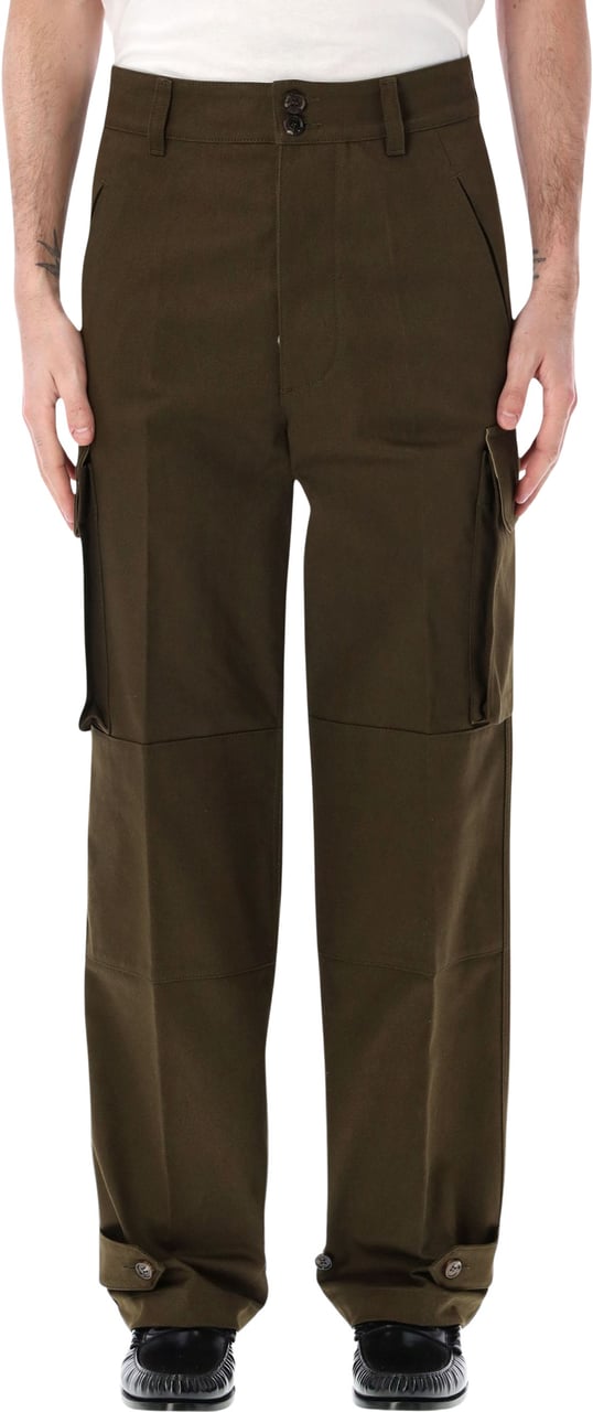 Valentino Garavani Pantalone Cargo | Vlogo Signature | Cott Militare Donkergroen