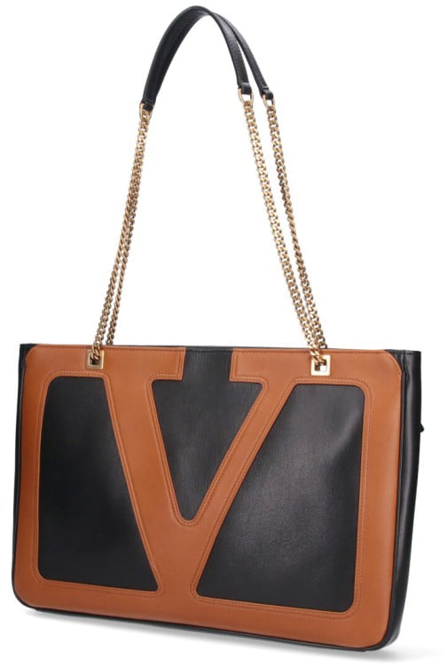 Valentino Garavani "Viva Superstar" Small Tote Bag – Black Zwart